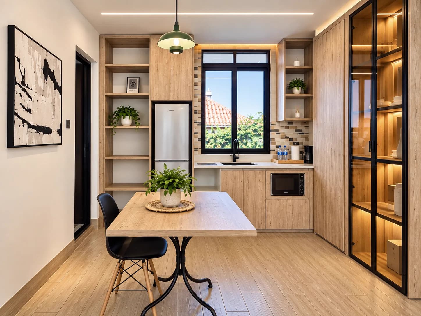 Dining nook beside the kitchenette